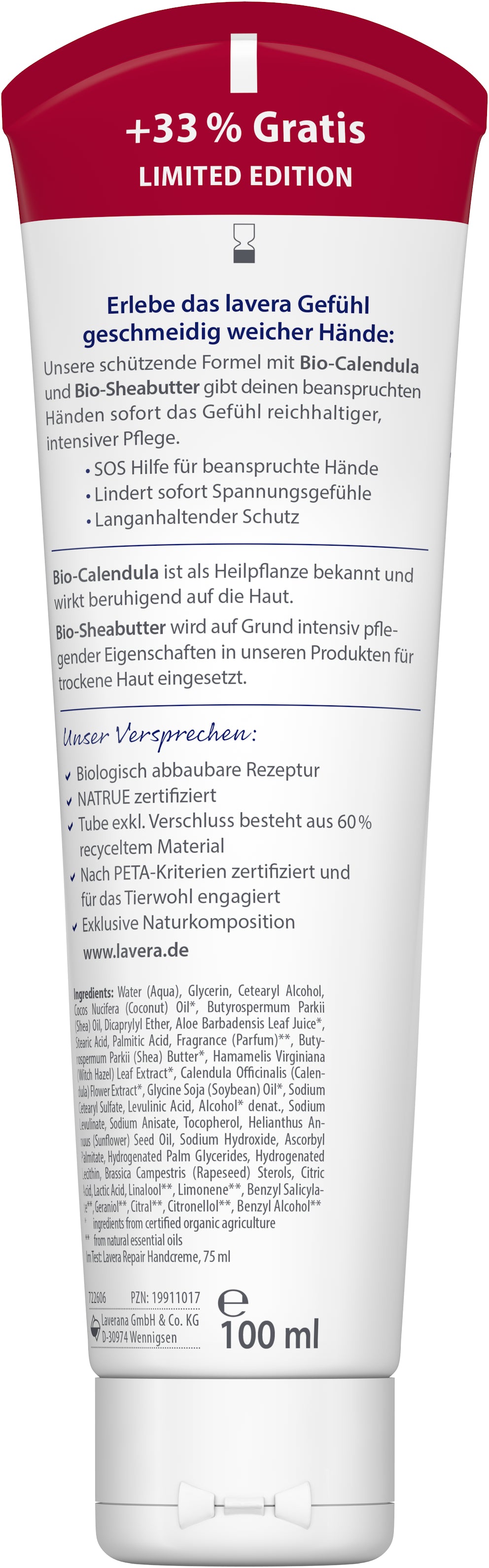 lavera Repair Handcreme +33%