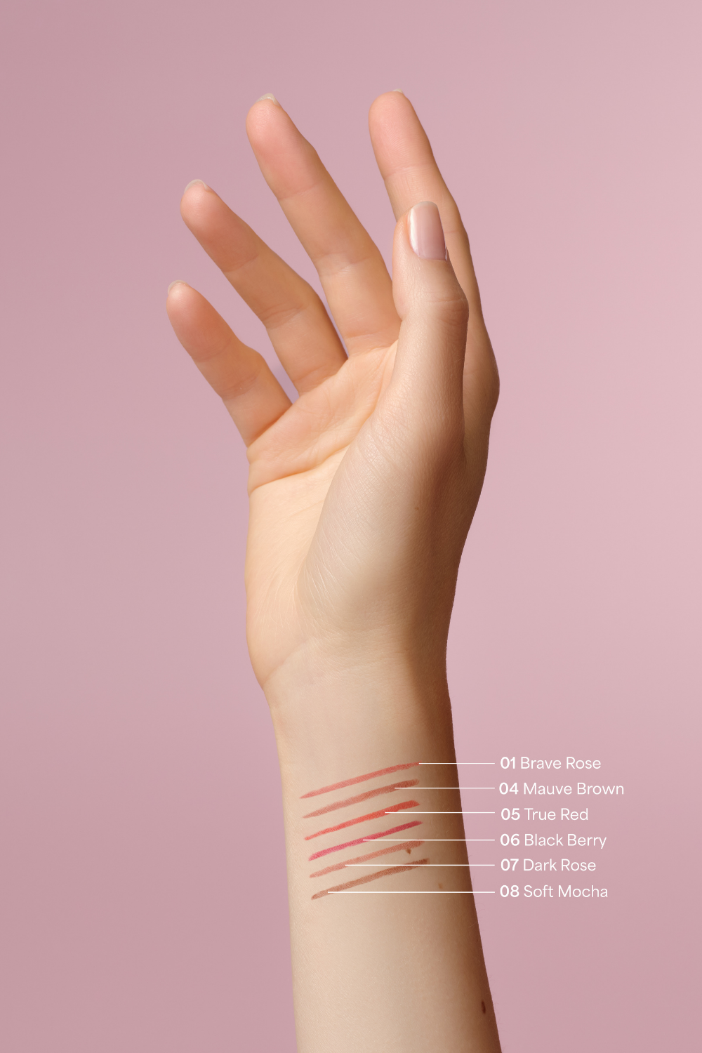 lavera Lip Contour -Soft Mocha 08- in der Anwendung