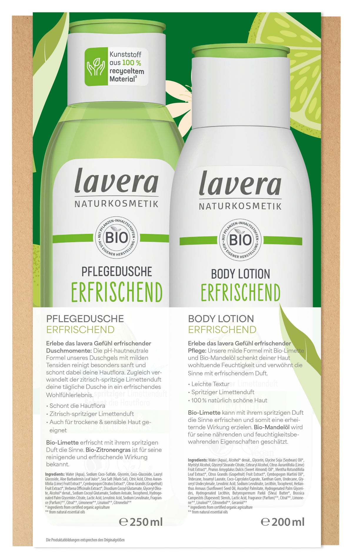 lavera Geschenkset Natürlich für Dich Erfrischend
