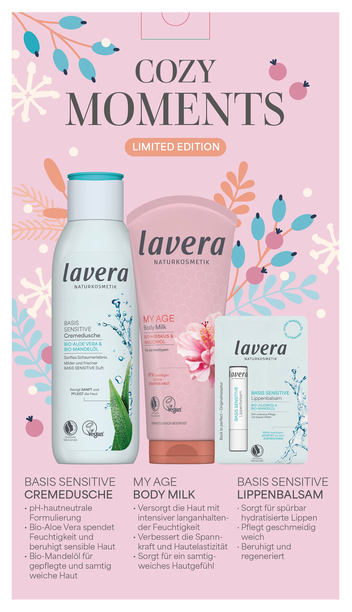 lavera Geschenkset Cozy Moments