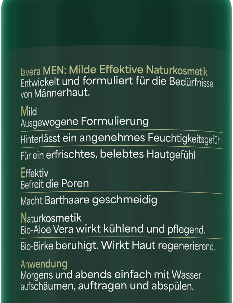 lavera Men sensitive 2in1 Gesichtswaschgel