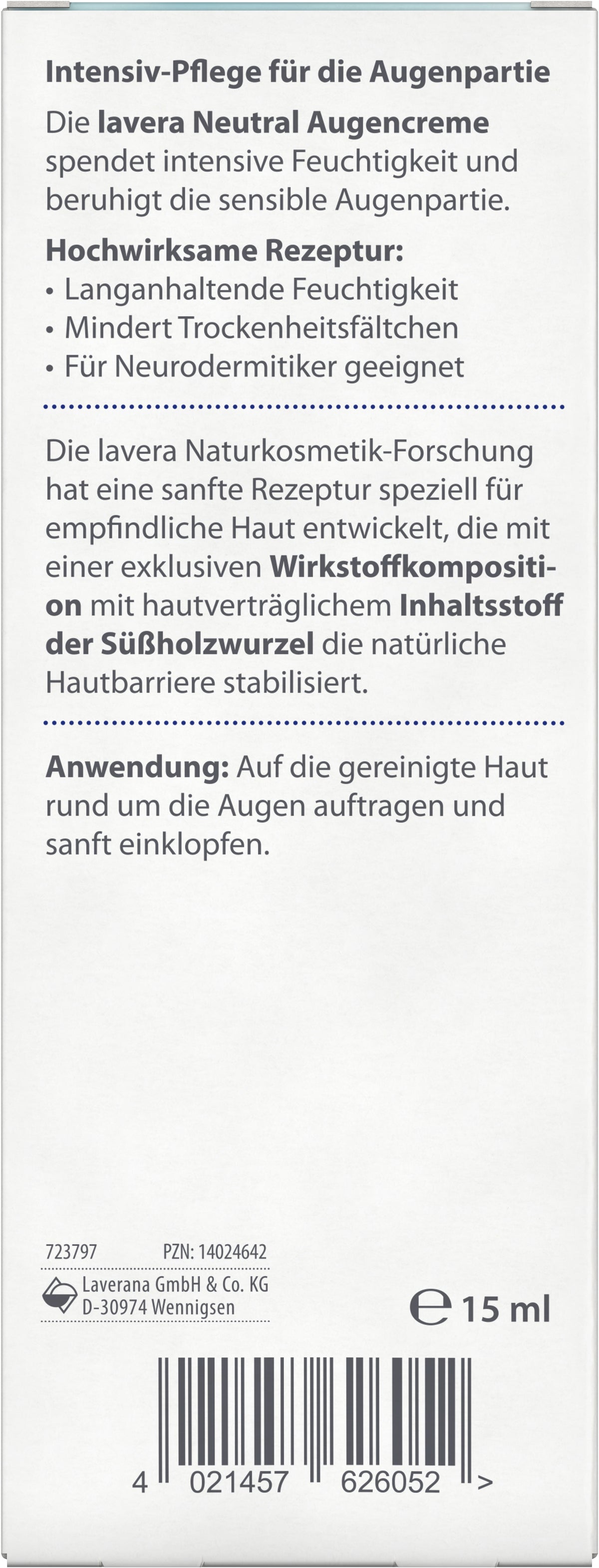 lavera Neutral Augencreme