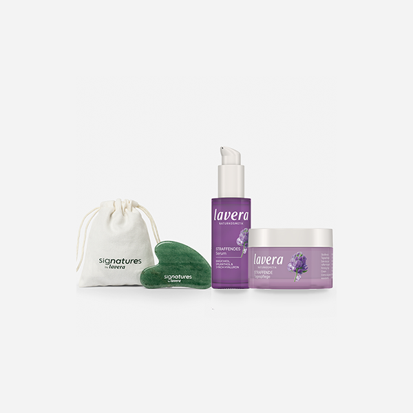 Gua-Sha Stein und Straffendes Serum und Tagespflege
