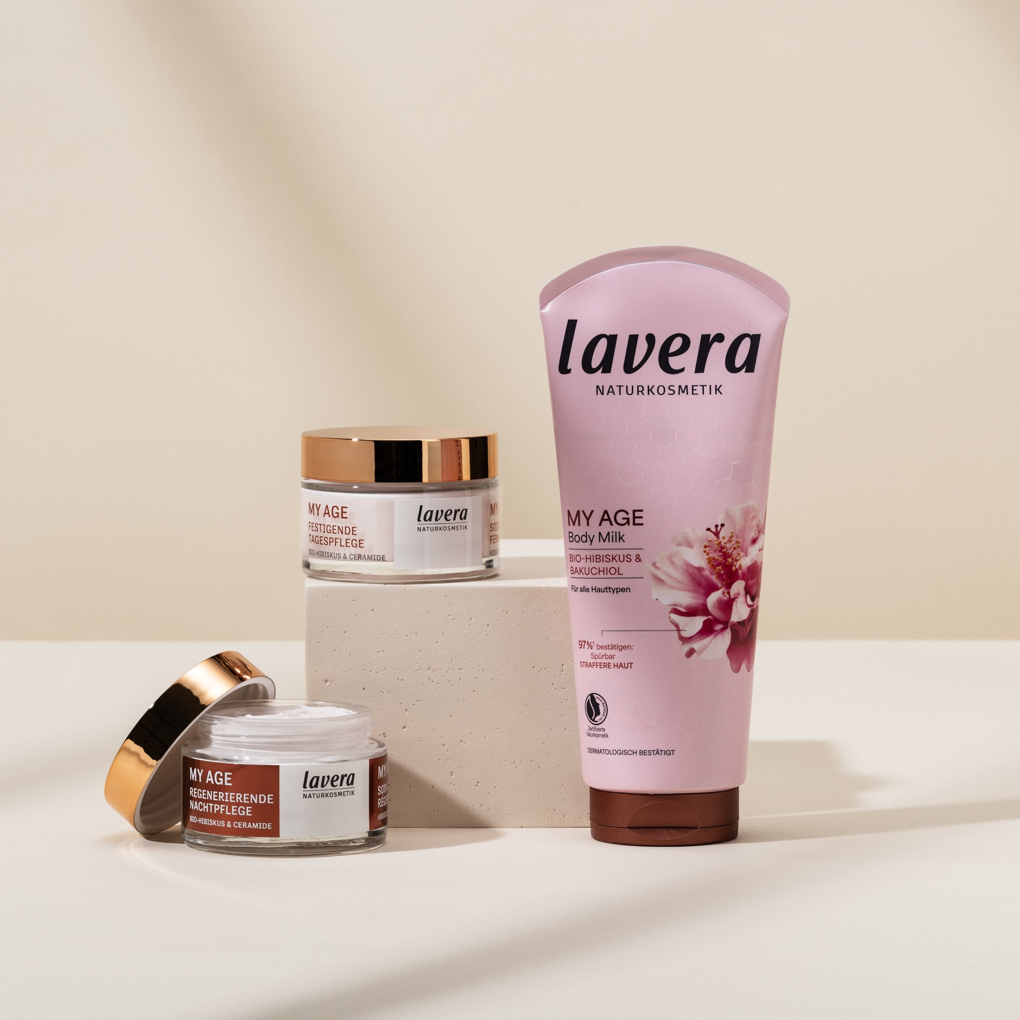 My Age Tages- und nachtpflege und My Age Body Lotion