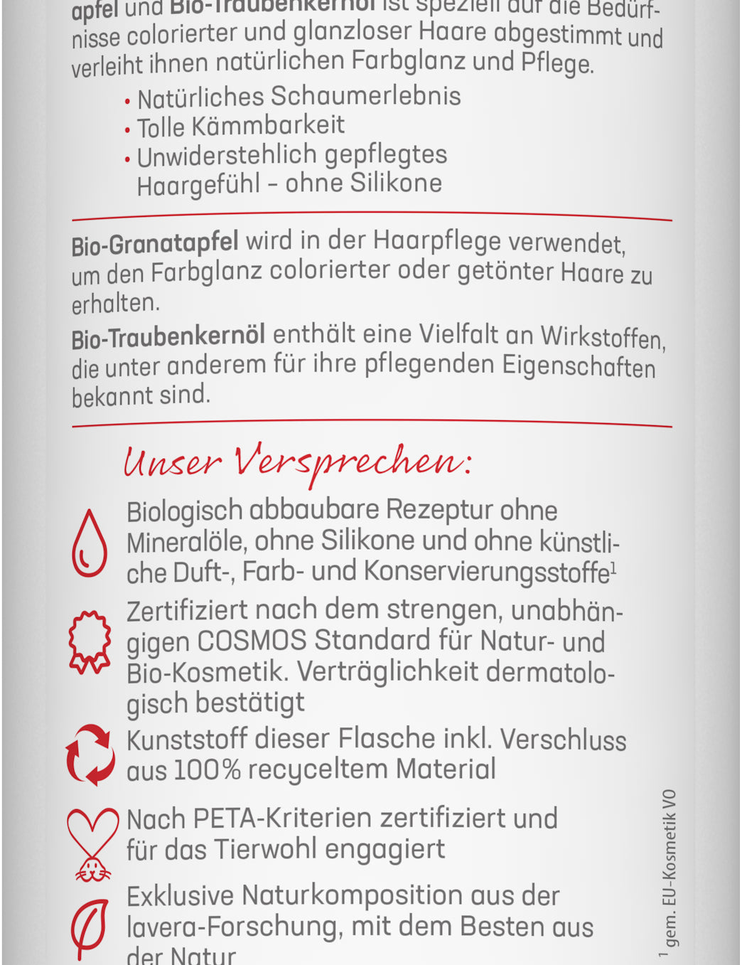 lavera Pflegeshampoo Farbglanz & Pflege