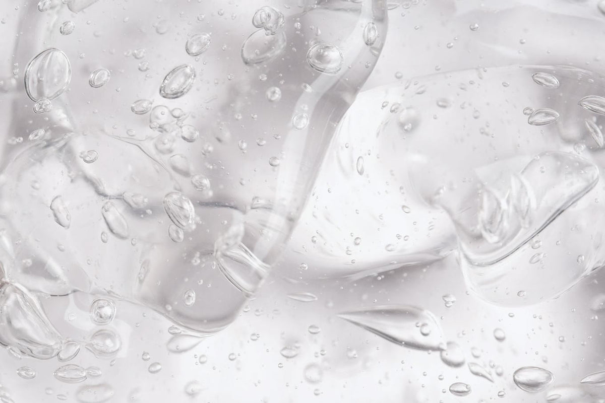 Textur des basis sensitive Waschgels