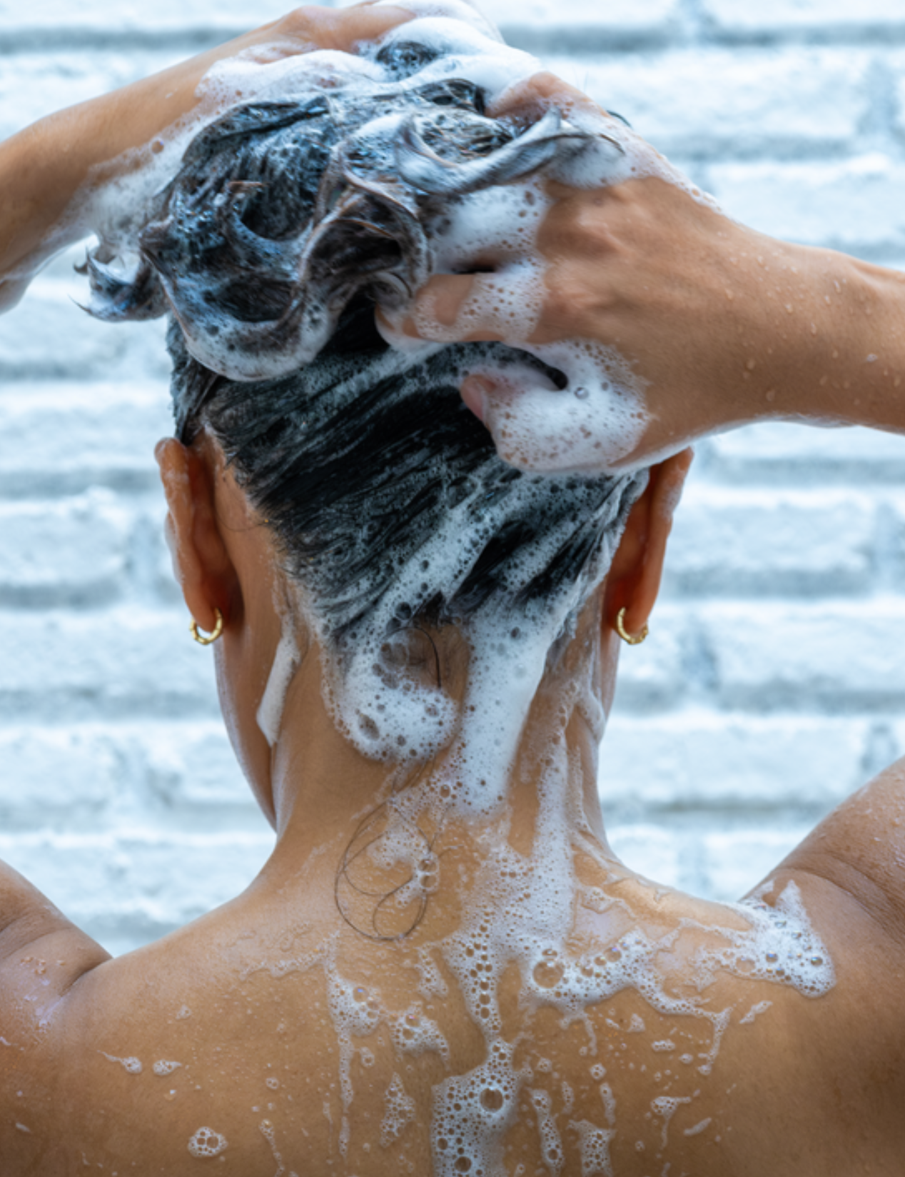 lavera Pflegeshampoo Fresh & Clear in der Anwendung