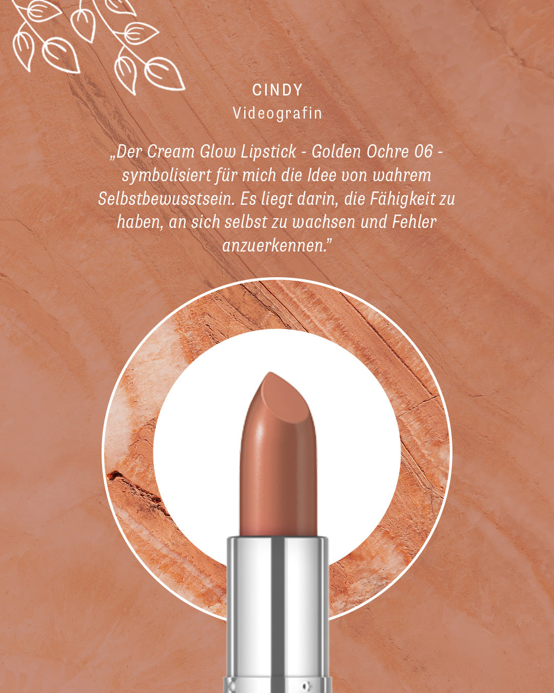 lavera Cream Glow Lipstick -Golden Ochre 06-